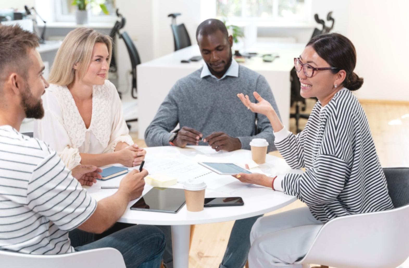 Organized workspace with project planning materials and workflow documentation